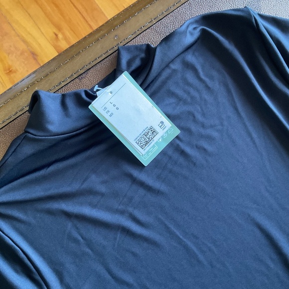 H&M NWT Black Mock Neck Long Sleeve Dress - Picture 3 of 8